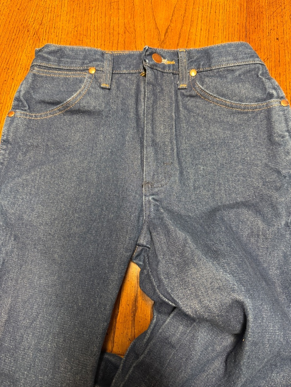 Wrangler slim Fit Dark Blue Denim Jeans - Picture 3 of 4